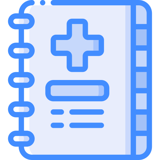의료 기록 Basic Miscellany Blue icon