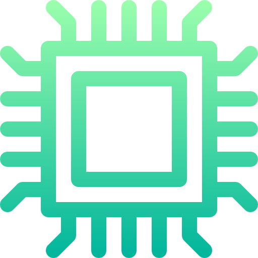 Microchip Basic Gradient Lineal color icon
