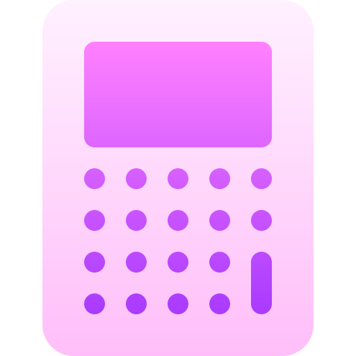calcolatrice Basic Gradient Gradient icona