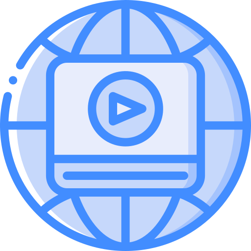 online-video Basic Miscellany Blue icon