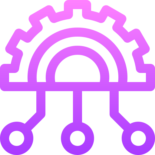 conexión Basic Gradient Lineal color icono