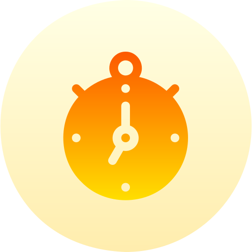 Chronometer Basic Gradient Circular icon