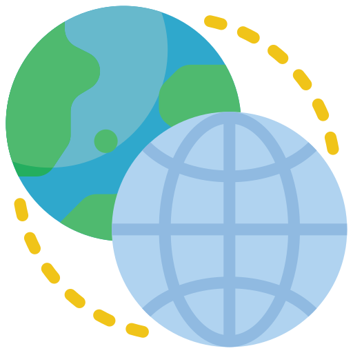Świat Basic Miscellany Flat ikona