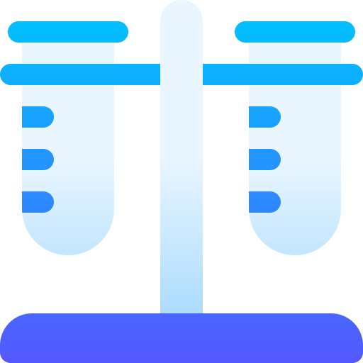 tubo de ensayo Basic Gradient Gradient icono