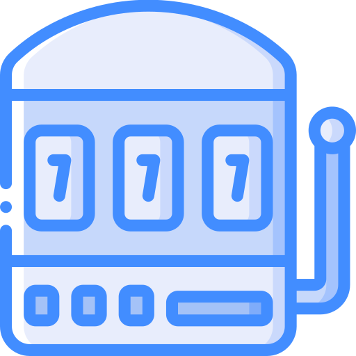 Slot machine Basic Miscellany Blue icon