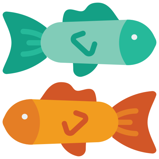 Рыбы Basic Miscellany Flat иконка