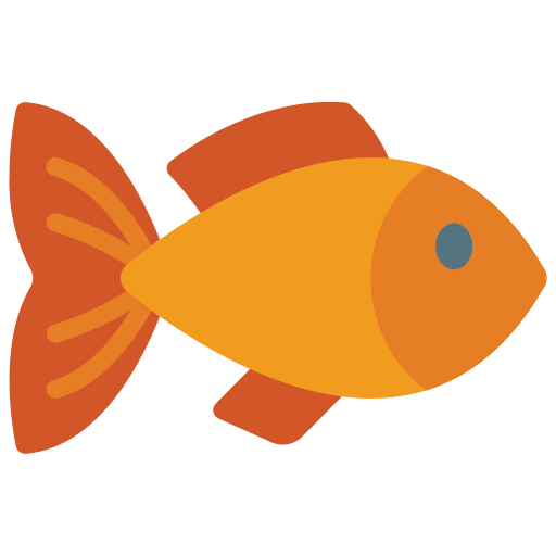 Gold fish Basic Miscellany Flat icon