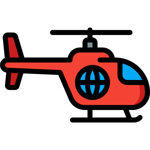 Вертолет Basic Miscellany Lineal Color иконка