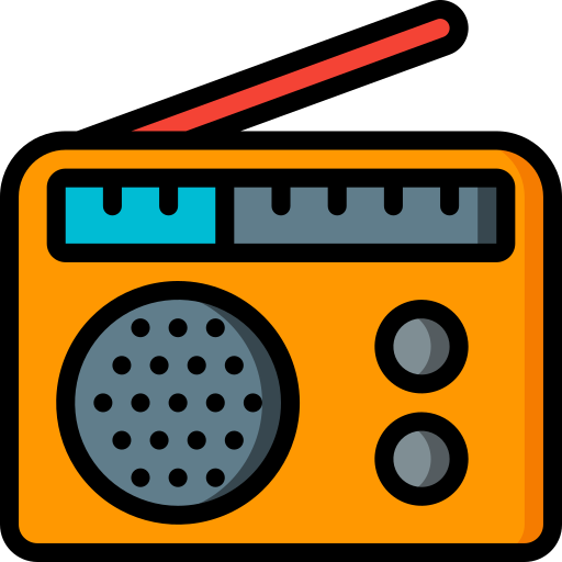 라디오 Basic Miscellany Lineal Color icon