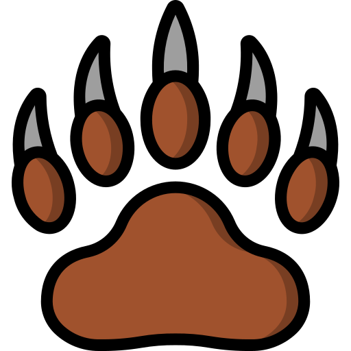 Pawprint Basic Miscellany Lineal Color icon