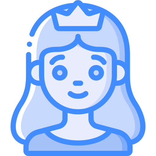 お姫様 Basic Miscellany Blue icon
