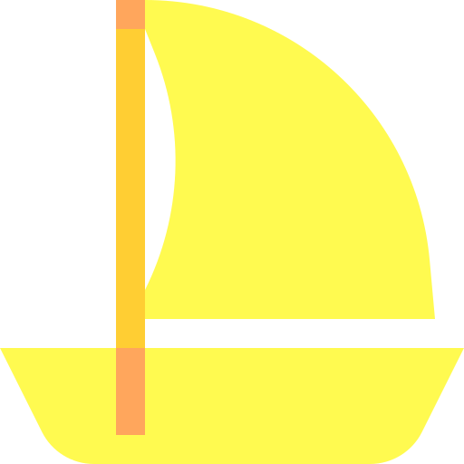 Sailing boat Basic Sheer Flat icon