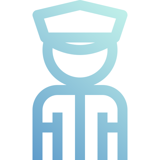 policja Generic Gradient ikona