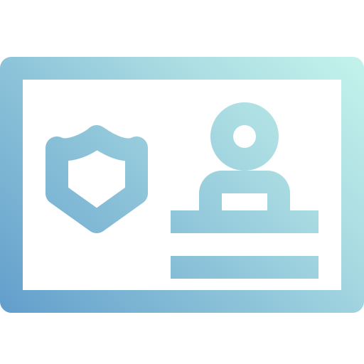 警察の身分証明書 Generic Gradient icon