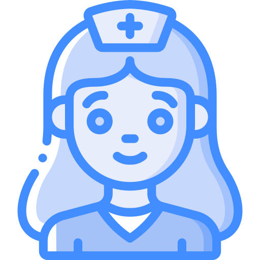 enfermeira Basic Miscellany Blue Ícone