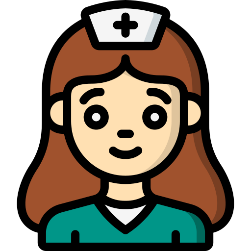 pielęgniarka Basic Miscellany Lineal Color ikona