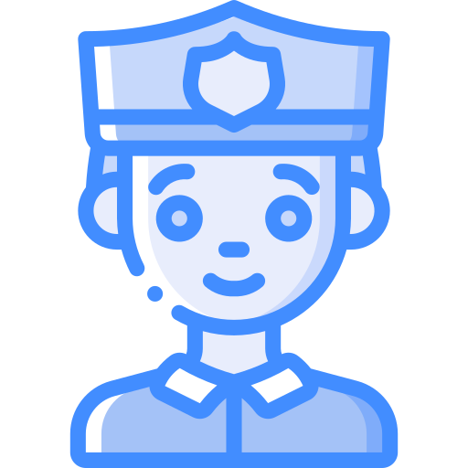 警察官 Basic Miscellany Blue icon