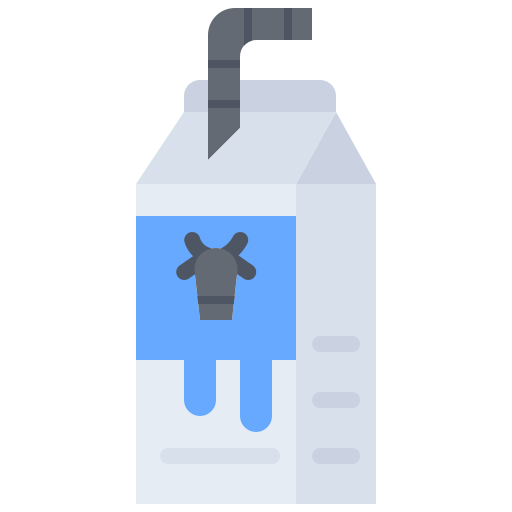 mleko Coloring Flat ikona