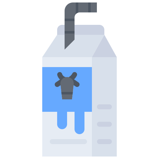 leche Coloring Flat icono