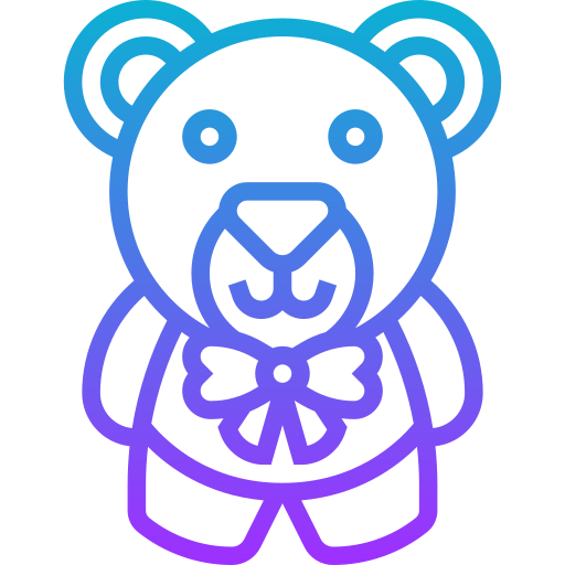urso teddy Meticulous Gradient Ícone