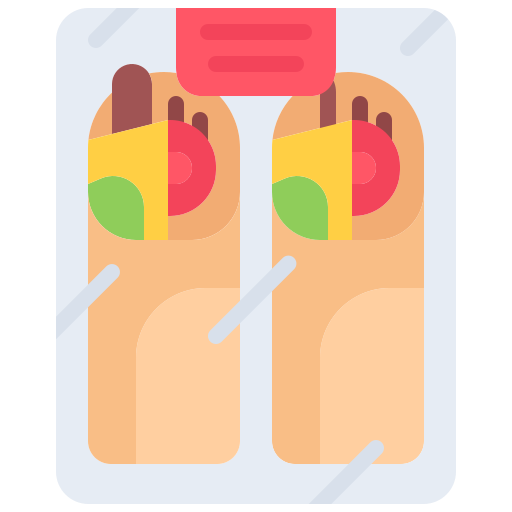 kanapka Coloring Flat ikona