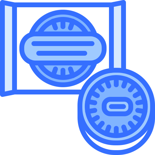 galleta Coloring Blue icono