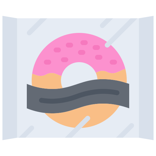 Donut Coloring Flat icon