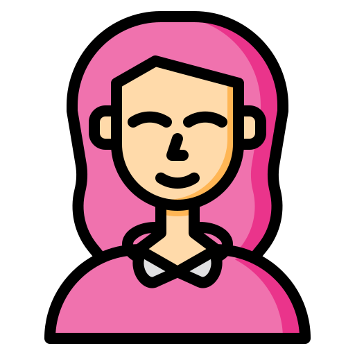 Young woman Phatplus Lineal Color icon