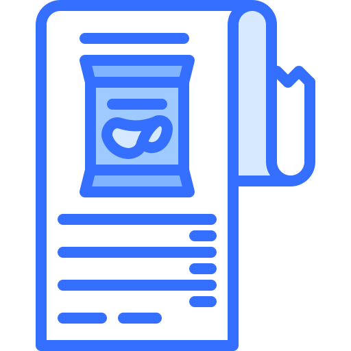 Snack Coloring Blue icon