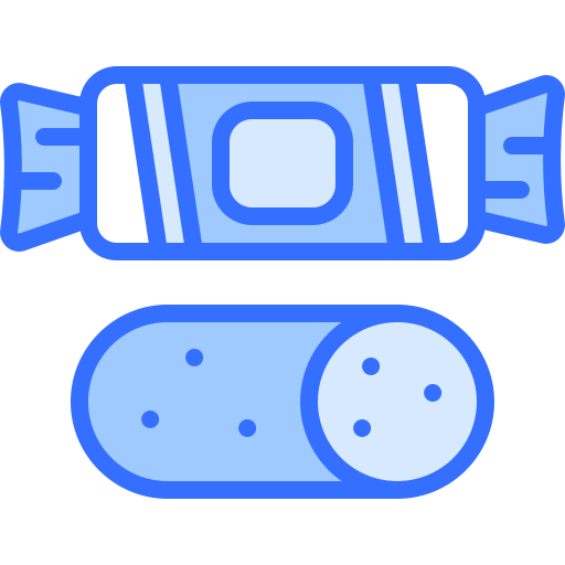 snoep Coloring Blue icoon