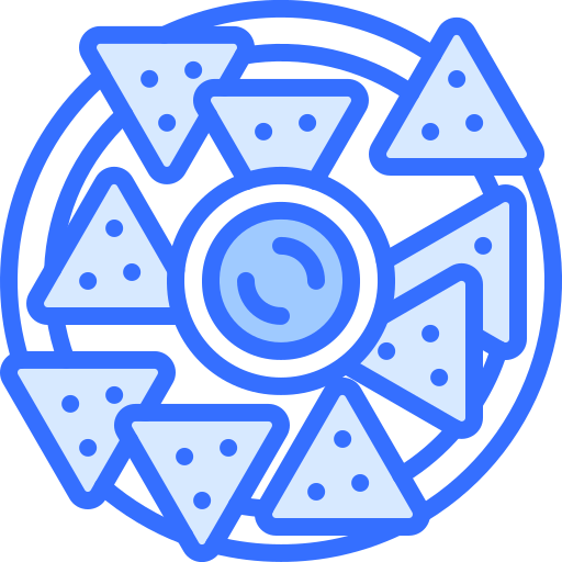 nachos Coloring Blue icono