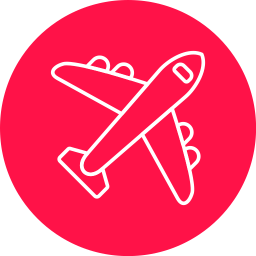 avión Generic Flat icono
