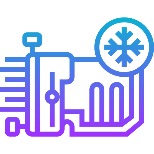 sistema de refrigeración Meticulous Gradient icono