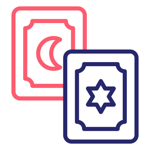 carta de tarot Generic Outline Color icono