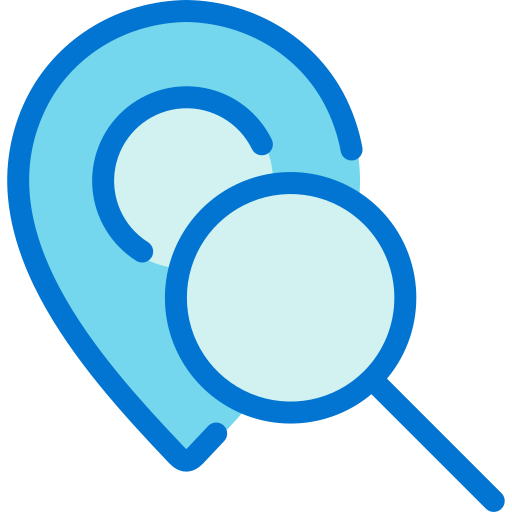 zoek locatie Generic Blue icoon