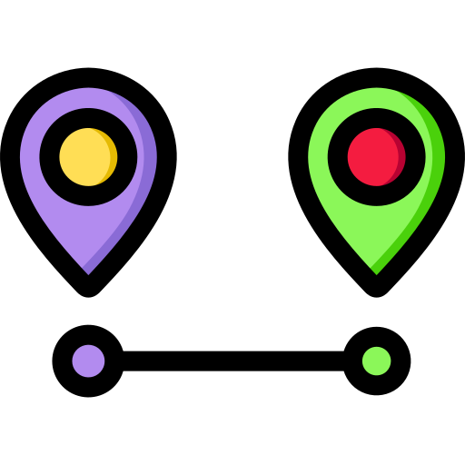 distancia Generic Outline Color icono