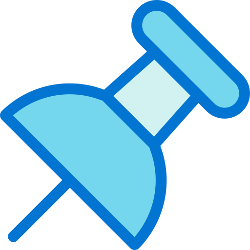 푸시 핀 Generic Blue icon