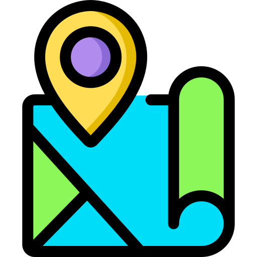 mapa Generic Outline Color icono