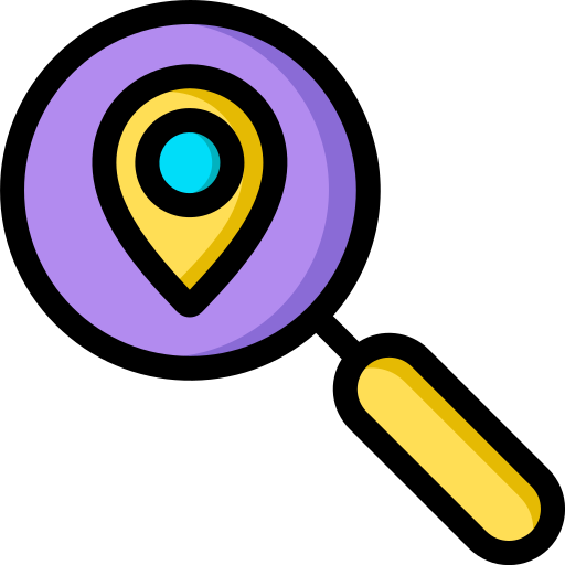 Search location Generic Outline Color icon