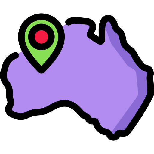 オーストラリア Generic Outline Color icon