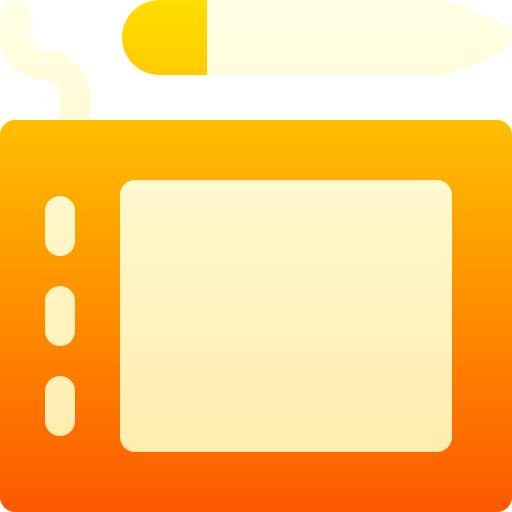 tablet graficzny Basic Gradient Gradient ikona