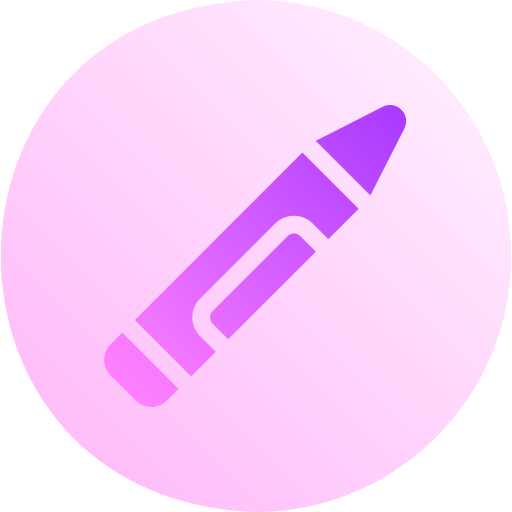Crayon Basic Gradient Circular icon