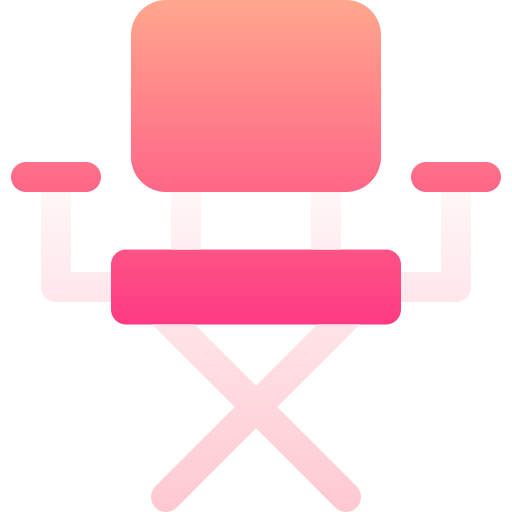 Director chair Basic Gradient Gradient icon