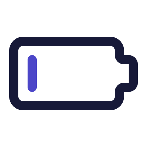 niedriger batteriestatus Generic Outline Color icon