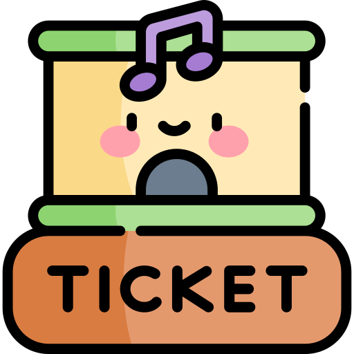 ticketbox Kawaii Lineal color icon