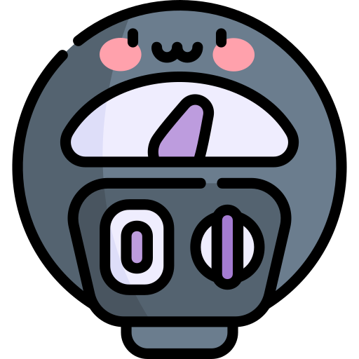 Parking meter Kawaii Lineal color icon