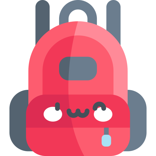 Backpack Kawaii Flat icon