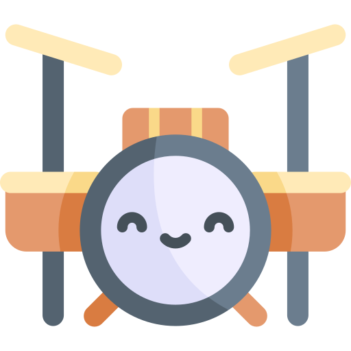 ドラムセット Kawaii Flat icon