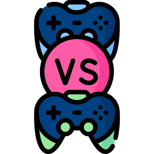 jugador contra jugador Special Lineal color icono