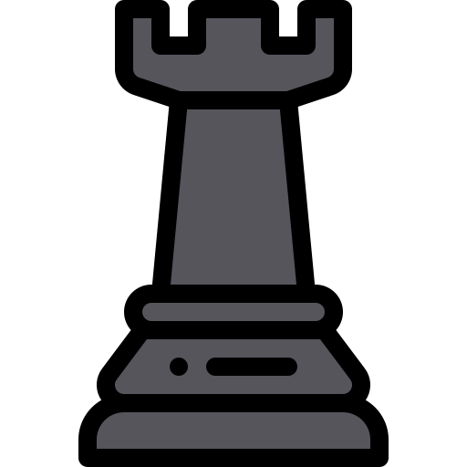 체스 Detailed Rounded Lineal color icon